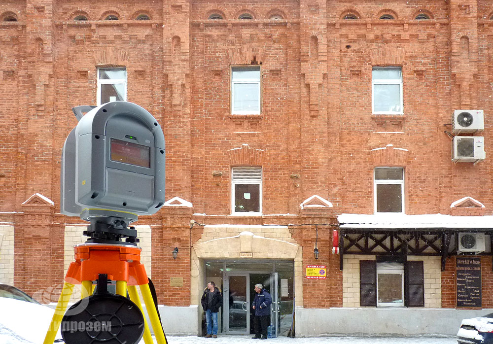Лазерное сканирование зданий в центре Москвы