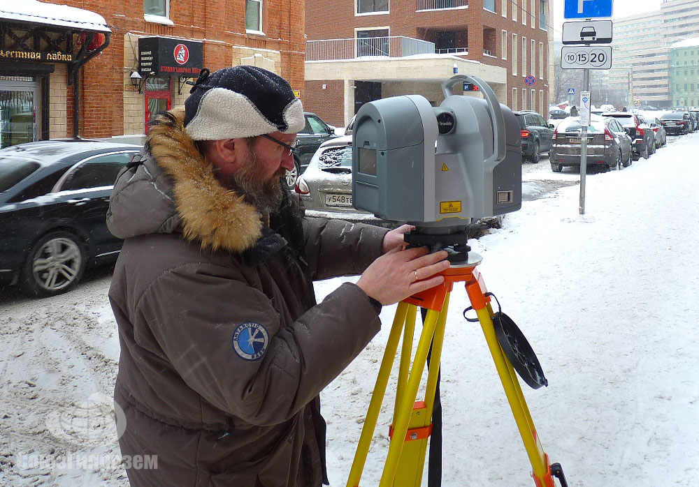 Исполнительная съёмка методом лазерного сканирования в центре Москвы
