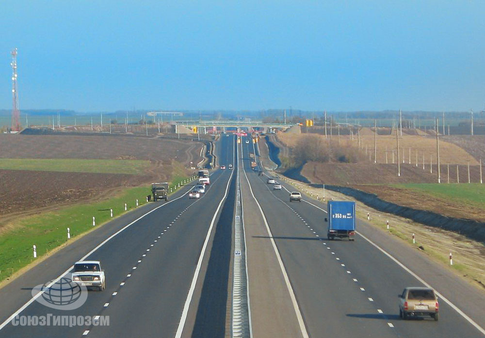 Реконструированная дорога М-4 «Дон» в Краснодарском крае