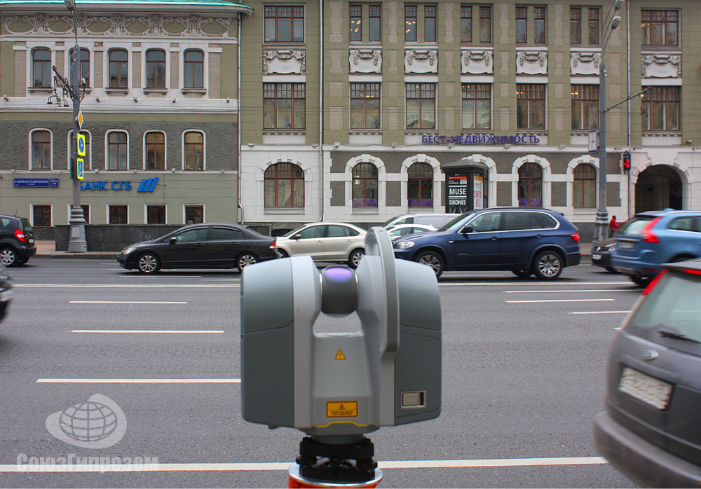 Лазерное сканирование здания на Садовой-Кудринской улице в Москве